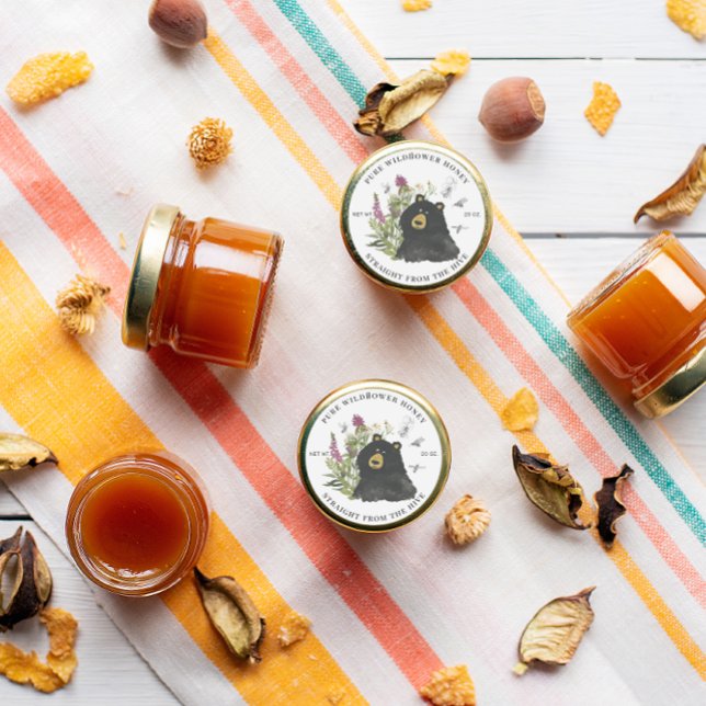 Honey Jar Labels | Honeybee Honeycomb Bee Apiary (Creator Uploaded)