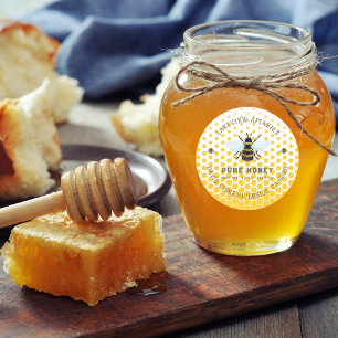 Honey Jar Labels   Pure Honey Custom Level