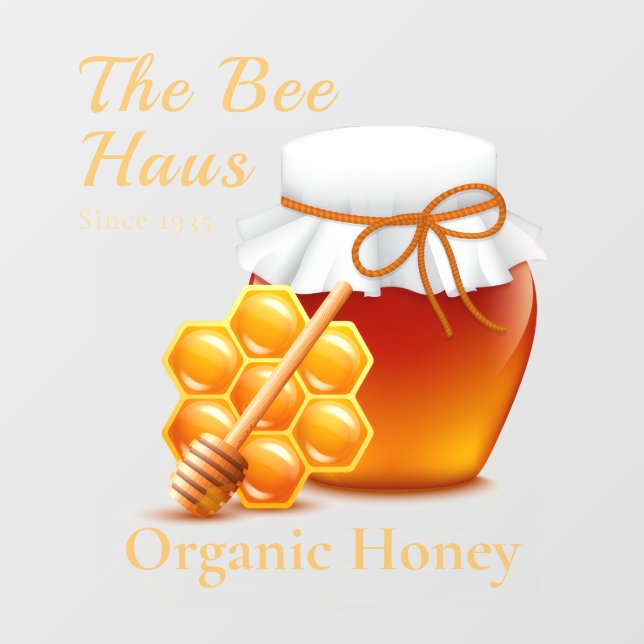 Honey Jar  Window Cling (Sheet)