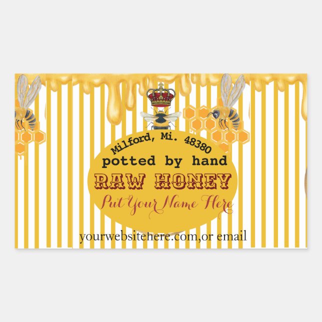 honey label  (Front)