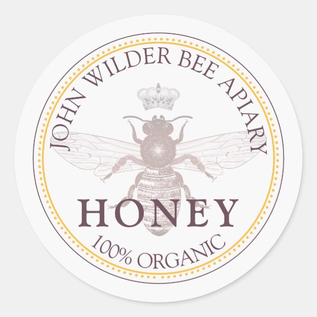 Honey Label Beekeeper Apiary (Front)