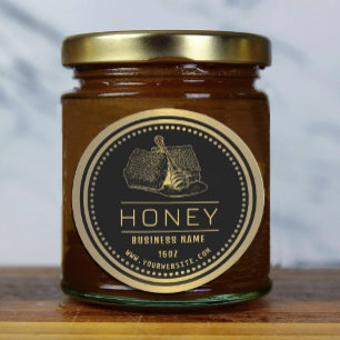 Honey label Black Gold Honey Logo