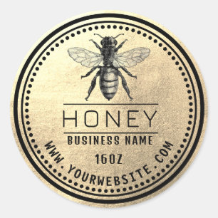 Honey label Black Gold   Honey Logo