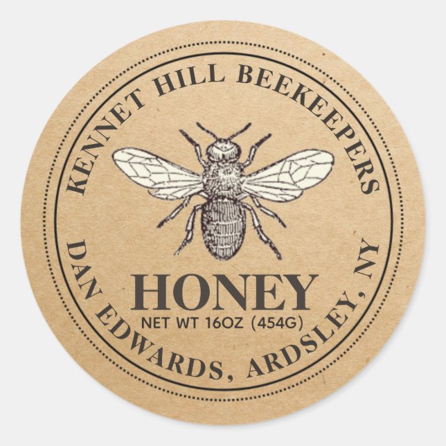 Honey Label Kraft French Bee (Front)