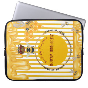 honey label  laptop sleeve