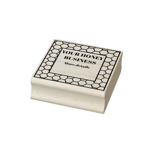 Honey  Label Rubber Stamp (Stamp)
