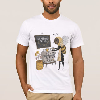 Honey Latte Craftmaster: Barista Bee & Flower Espr T-Shirt