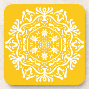 Honey Mandala Coaster