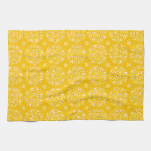 Honey Mandala Tea Towel