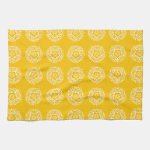 Honey Mandala Tea Towel