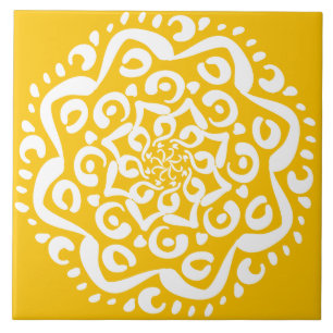 Honey Mandala Tile