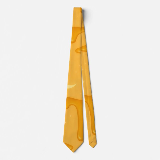 Honey-moon Magic – Dripping Honey & Crescent Moon Tie (Front)