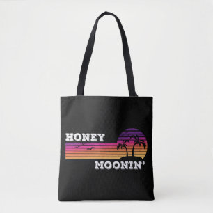 Honey Moonin Beach Honeymoon Vacation Men Women Co Tote Bag