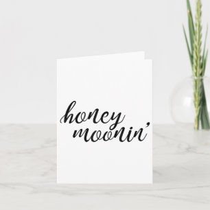 Honey Moonin Bride And Groom Honeymoon _1  Card