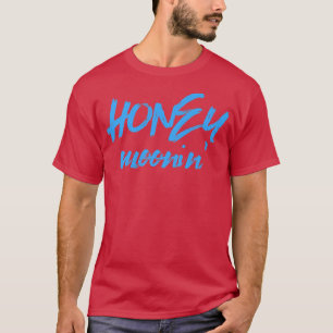 Honey MooninMarried Couple Cool Blue Honeymoon Vac T-Shirt