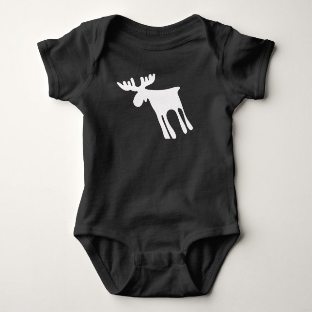 Honey / Moose Baby Bodysuit (Front)