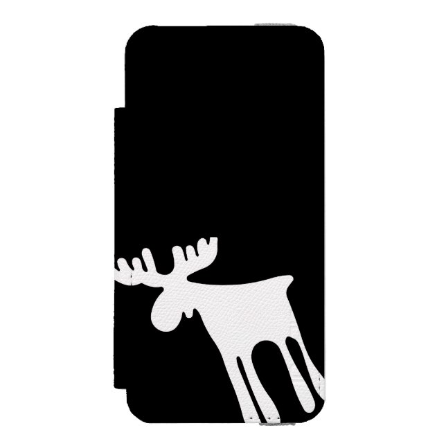 Honey / Moose, white Incipio iPhone Wallet Case (Folio Front)