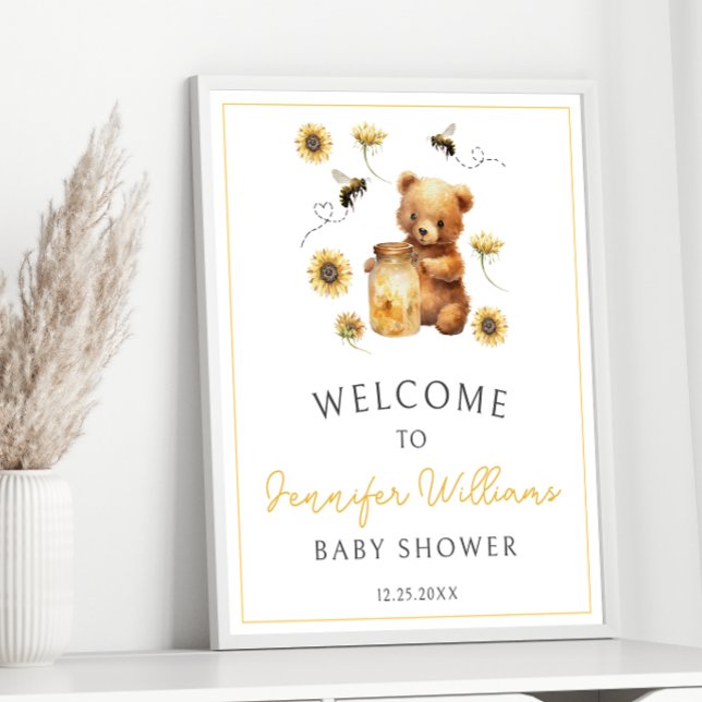 Honey mummy to bee bear Baby Shower Welcome Sign (Creator Uploaded)