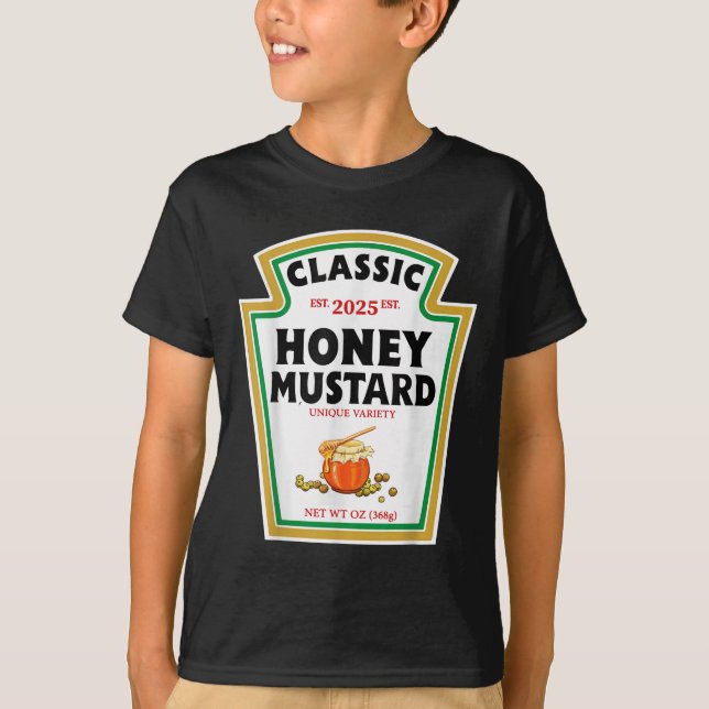 Honey Mustard Diy Halloween Costume Matching Group T-Shirt (Front)