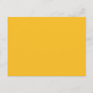 Honey Mustard Yellow Solid Trend Colour Background Postcard