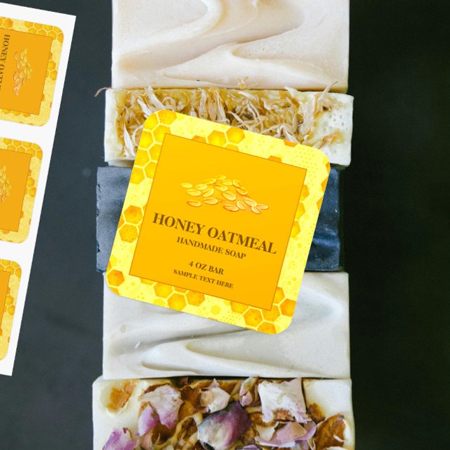 Honey Oatmel Label Soap Sticker (Creator Uploaded)