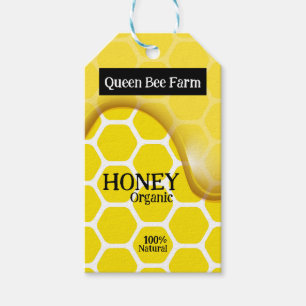 Honey Organic 100% natural product tag