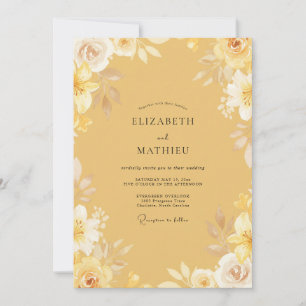 Honey Petal Wedding Invitation