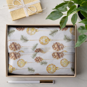 Honey Pine Cones Christmas Tissue Paper