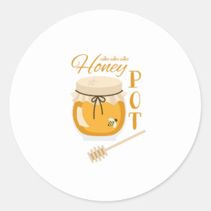 Honey Pot Classic Round Sticker