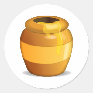 Honey Pot - Emoji Classic Round Sticker