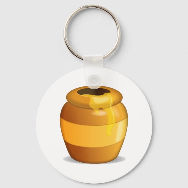 Honey Pot - Emoji Key Ring (Front)