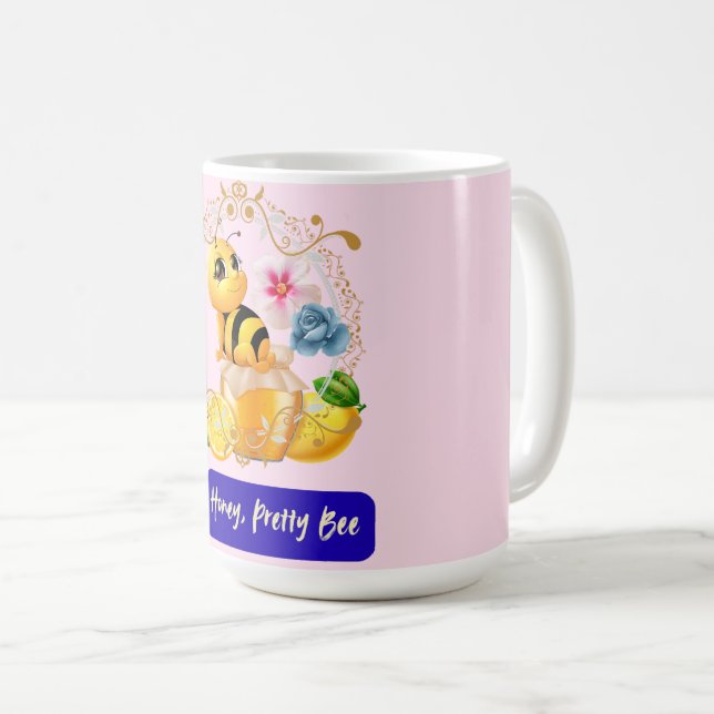 Honey, Pretty Bee Coffee Mug (Front Right)