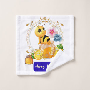 Honey, Pretty Bee Wash Cloth