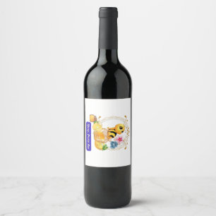 Honey, Pretty Bee Wine Label