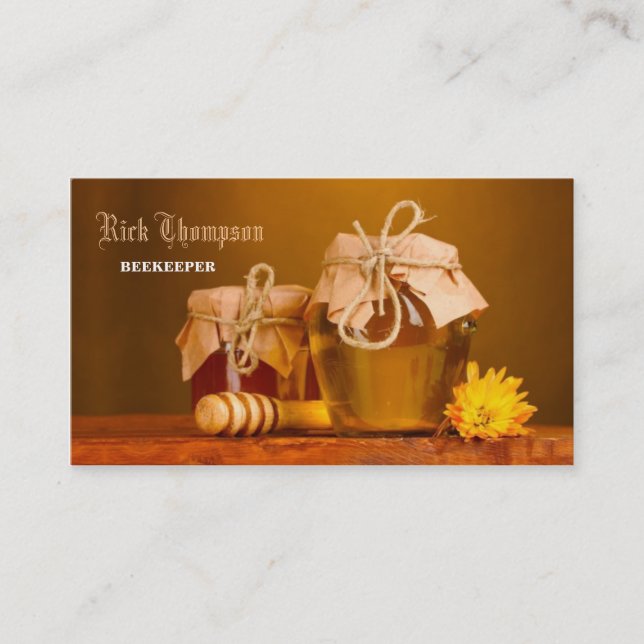 Honey Seller / Beekeeper Bee Farmer Shop Village Business Card (Front)