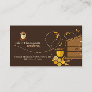 Honey Seller / Beekeeper Bee Seller Shop Farmer Business Card