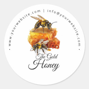 Honey Seller - Beekeeper  Classic Round Sticker