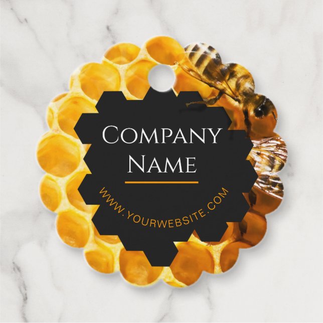 Honey Seller - Beekeeper Favour Tags (Front)