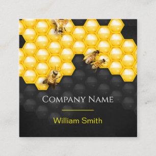 Honey Seller - Beekeeper Square Business Card