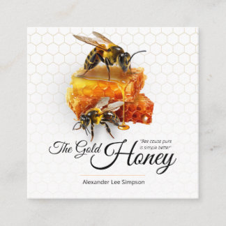 Honey Seller - Beekeeper Square Business Card
