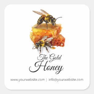 Honey Seller - Beekeeper  Square Sticker