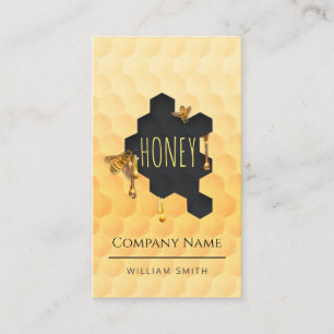 Honey Seller Business Card: beekeeper Business Card
