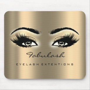 Honey Sepia Gold Makeup Artist Beauty Lashes Mouse Mat