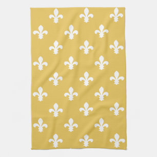 Honey Southern Cottage Fleur de Lys Tea Towel