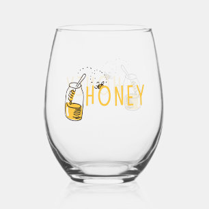 Honey Stemless Wine Glass