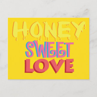 Honey Sweet Love Postcard