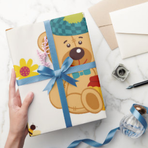 Honey Teddy Bears  Wrapping Paper