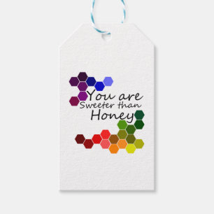 Honey Theme With Positive Words Gift Tags