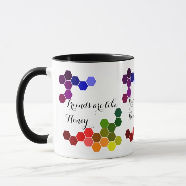Honey Theme With Positive Words Mug (Left)