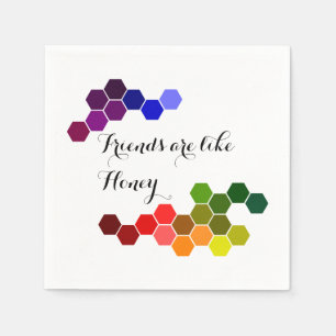 Honey Theme With Positive Words Napkin